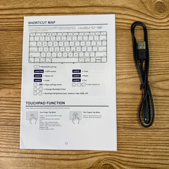 Magnetic Keyboard Case iPad Pro 13" 2024 Multi-Touch Trackpad Floating Backlit - Picture 10 of 12